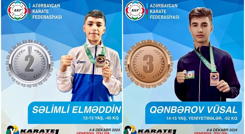 Azərbaycan karateçiləri İtaliyada iki medal qazanıblar