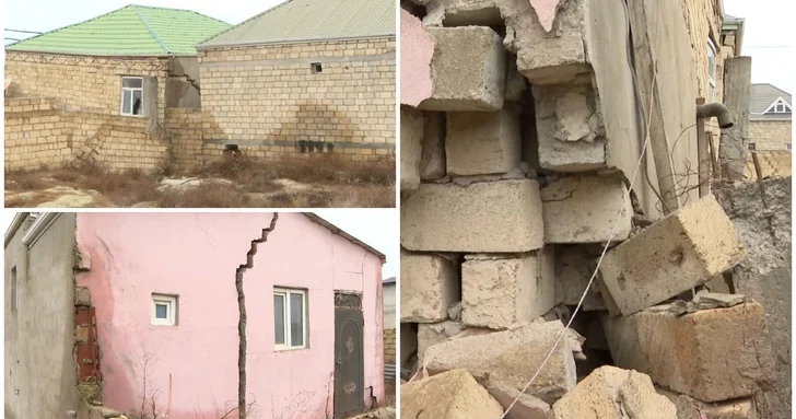 Разрушающийся дом угрожает семье из четырех человек в Абшеронском районе