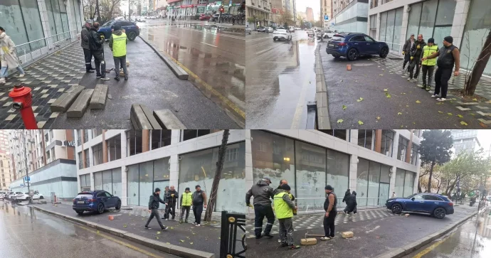 Sahibkarın özbaşınalığının qarşısını qurum işçiləri aldı FOTO YENİLƏNİB