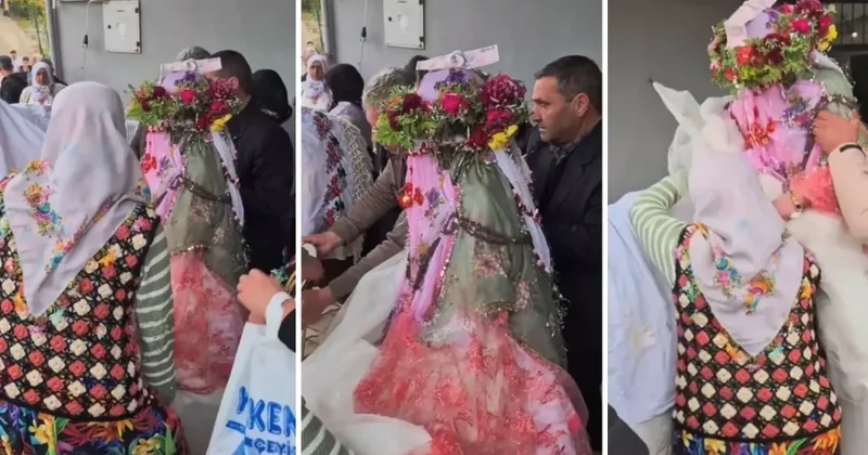 Gəlinin geyimi təəccüb doğurdu VİDEO