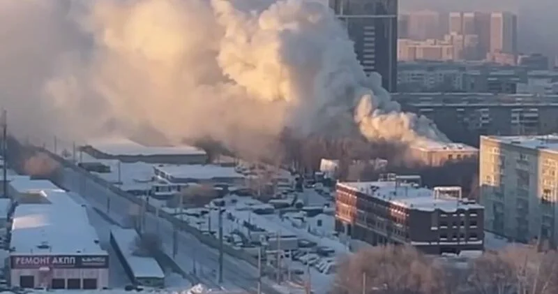 Пожар в колледже в России ВИДЕО