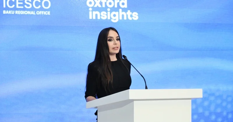 Leyla Əliyeva beynəlxalq konfransdan paylaşım etdi VİDEO