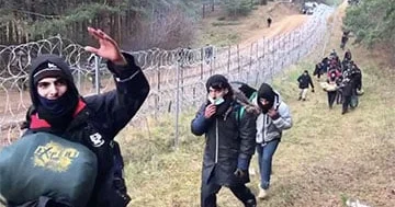 Qanunsuz miqrantlar Belarusdan AB yə keçməyə çalışırlar...