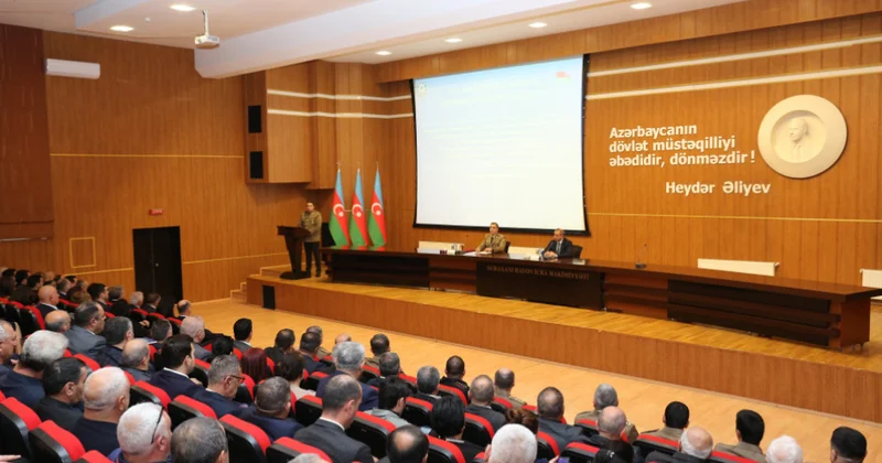 Mülki müdafiə sahəsində görülmüş işlər və qarşıda duran vəzifələr müzakirə olunub FOTOLAR