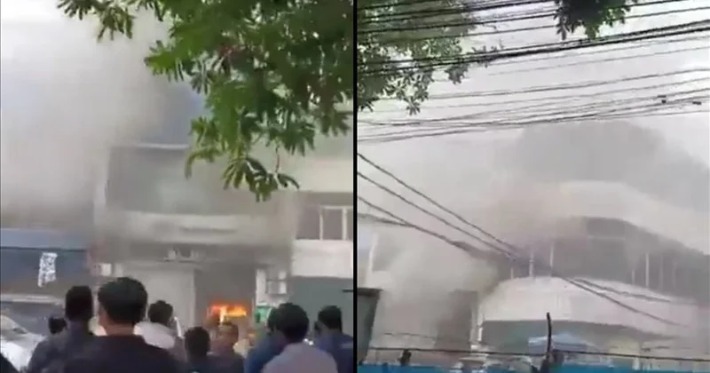 Yeddi mərtəbəli binada dəhşətli yanğın: 22 nəfər öldü