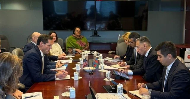 Nazir Rəşad Nəbiyev Daniel Edvards ilə görüşüb