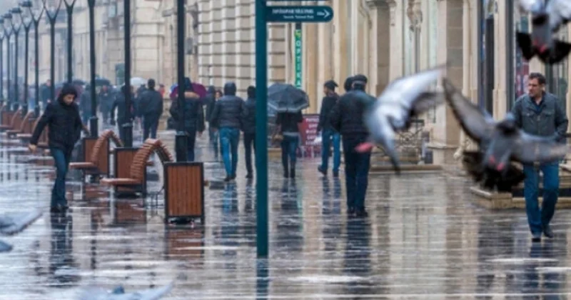 Dekabrın 9 u axşamdan 11 i gündüzədək intensiv və güclü yağıntılar gözlənilir XƏBƏRDARLIQ