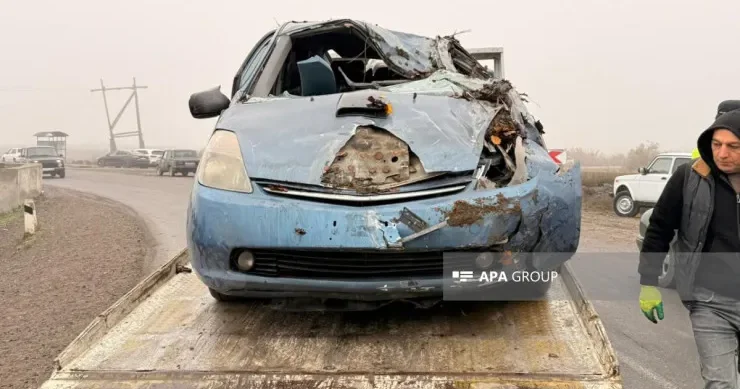 Zərdabda baba və nəvə qəzada öldü, 4 yaralı var