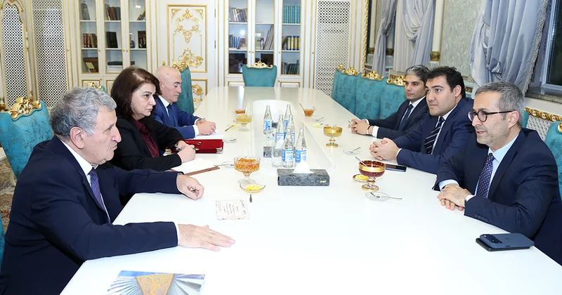 Akademik İsa Həbibbəyli Türkiyənin Yunus Əmrə İnstitutunun başqanı ilə görüşüb