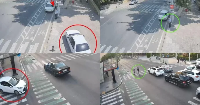 Qayda pozub qəza törədənlərin görüntüləri yayıldı DİN dən VİDEO