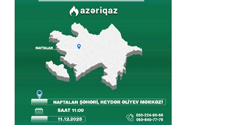SOCAR ın Azəriqaz İB rəhbərliyinin növbəti vətəndaş qəbulu Naftalanda planlaşdırılır