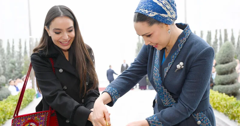 Leyla Əliyeva Türkmənistanda açılış mərasimində iştirak edib FOTO