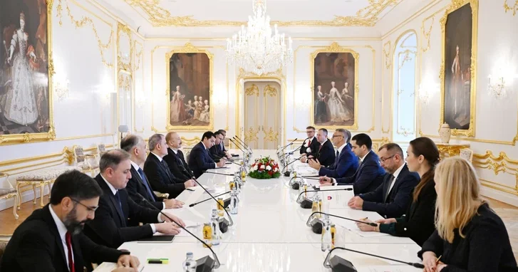 Президент Ильхам Алиев провел встречи с председателем Национального совета Словакии