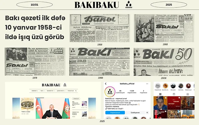 “Bakı” qəzetinin yaradılmasından 67 il ötür