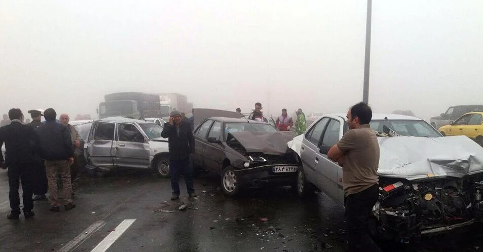 TəbrizZəncan yolunda qatı duman səbəbindən zəncirvarı qəza olub