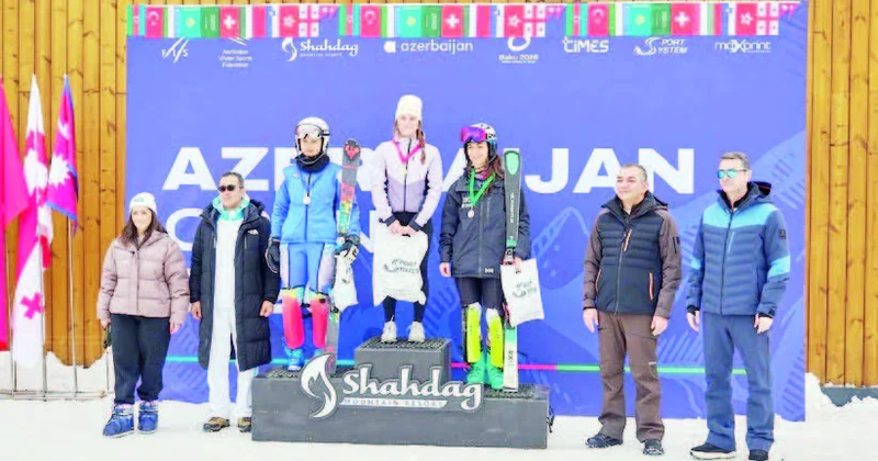 Dağ xizəyi turnirinin mükafatçıları