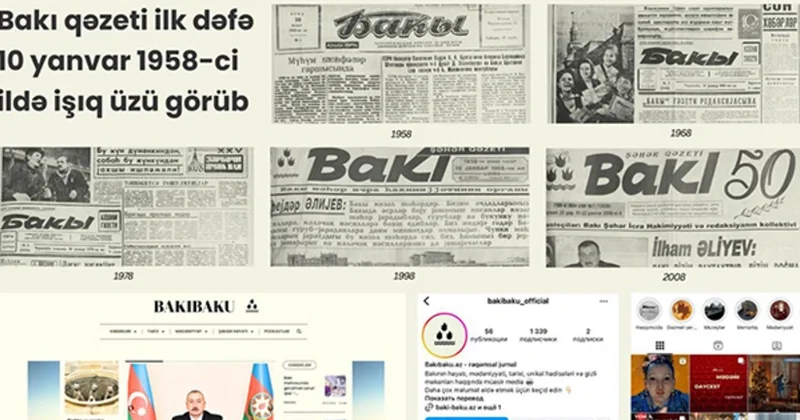 Bakı qəzetinin yaradılmasından 68 il ötür