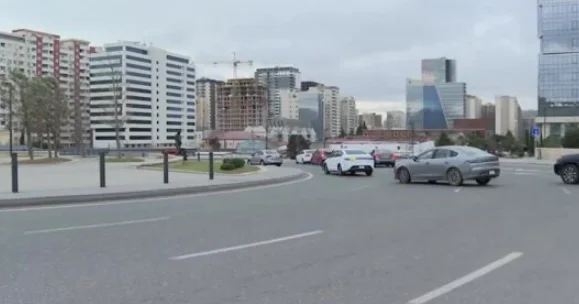 Bakıda yeni yol çəkilir Sürücülərin işi asanlaşacaq VİDEO