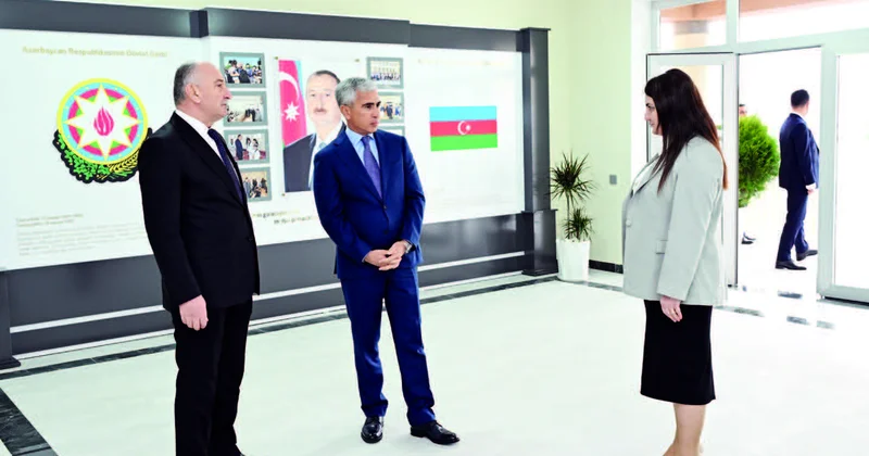 Ucarda Heydər Əliyev Fondunun inşa etdirdiyi yeni məktəb