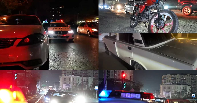 Abşeron polisi gecə reydi keçirdi; narkomanlar, “avtoş”lar və axtarışda olanlar saxlanıldı FOTO VİDEO