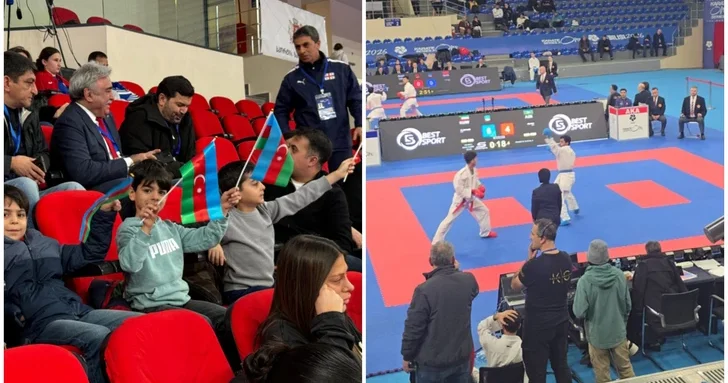 Азербайджанские каратисты выступают на престижном международном турнире в Тбилиси