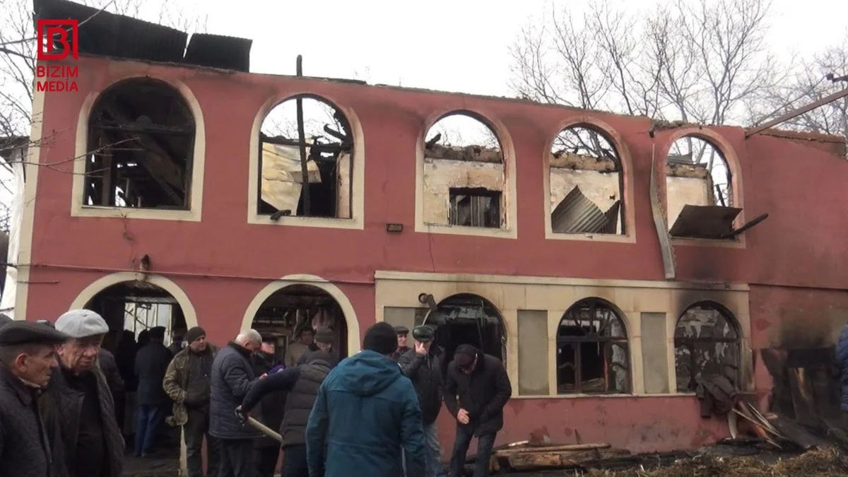 Evindən və qoyun quzusundan olan Şəki sakini 100 min manatdan çox ZİYANA düşüb FOTO