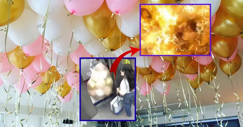 Helium şarları ilə liftə minən şəxs partlayışa səbəb oldu: Niyə təhlükəlidir? XƏBƏRDARLIQ VİDEO