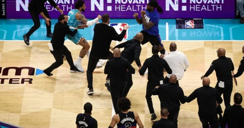 NBA da keçirilən oyunda kütləvi dava