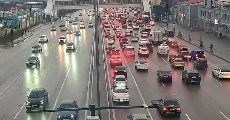 Hazırda Bakı yollarındakı vəziyyət Fotolarda