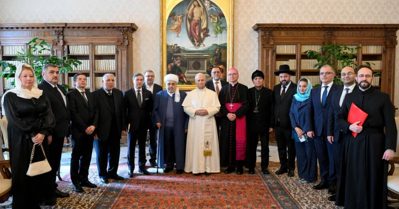 Allahşükür Paşazadə Roma Papası ilə görüşdü FOTO