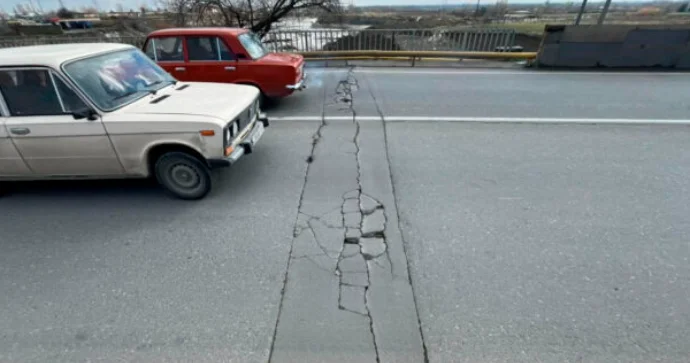 Göyçayda körpü qəzalı vəziyyətdədir FOTOLAR
