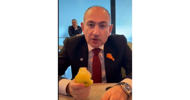Qarğıdalı və peraşkidən sonra alma yediyi görüntüsünü paylaşdı VİDEO