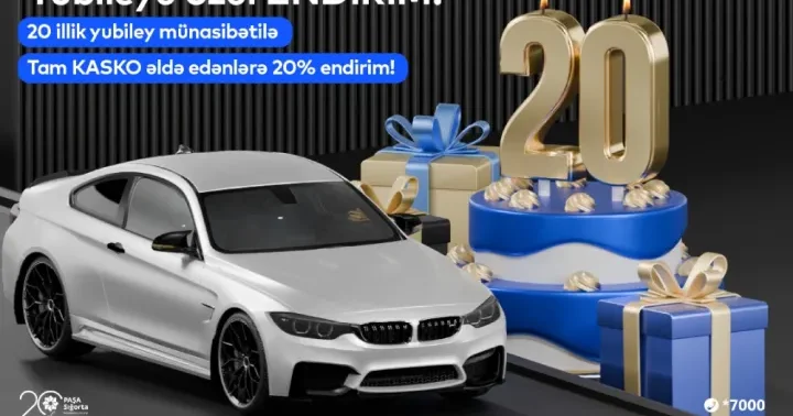 Azərbaycanda Tam KASKO sığortasının 20% endirimlə satışına başlanıb