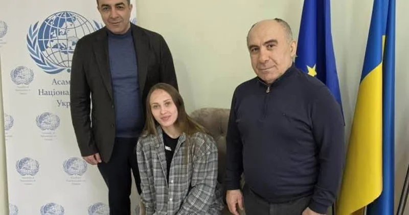 Azərbaycan diasporu ukraynalı güləşçi, soydaşımız Aidə Kərimovanı təltif edib