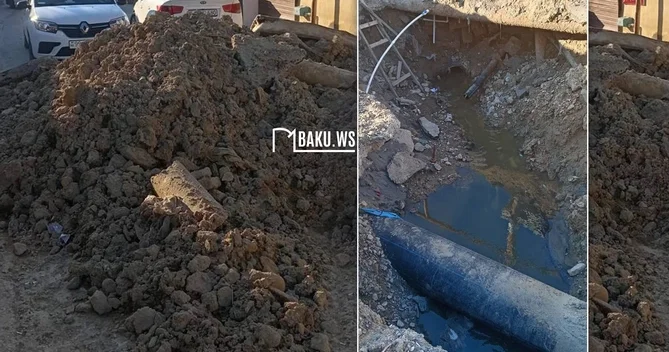 Küçədə qazılan iri quyu təhlükə yaratdı ADSEA dan açıqlama
