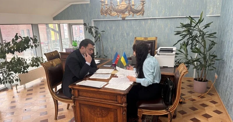 Ukraynanın Vinnitsa şəhərində soydaşlarımız üçün səyyar konsulluq xidməti göstərilib