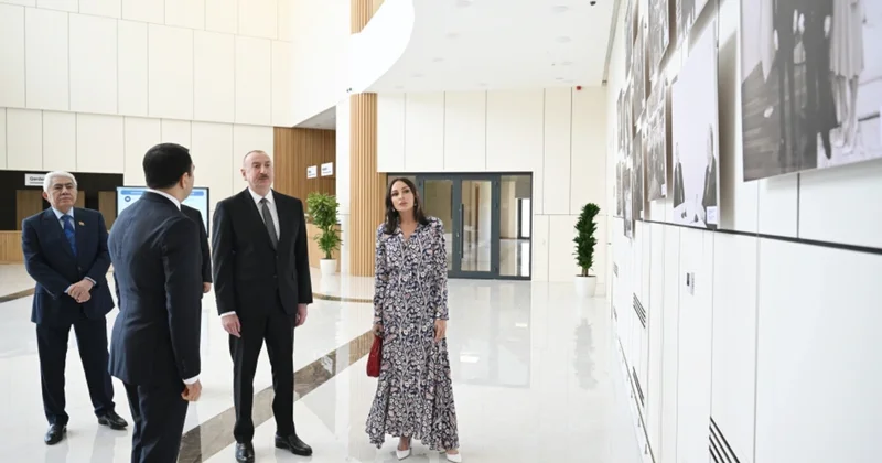 Prezidentin Mətbuat Xidməti İlham Əliyev və Mehriban Əliyevanın Ağdam səfərindən videoçarx paylaşıb