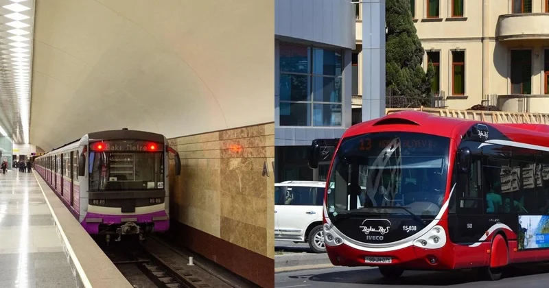Metro və avtobuslarla bağlı ŞAD XƏBƏR: Bundan sonra ödənişlər...