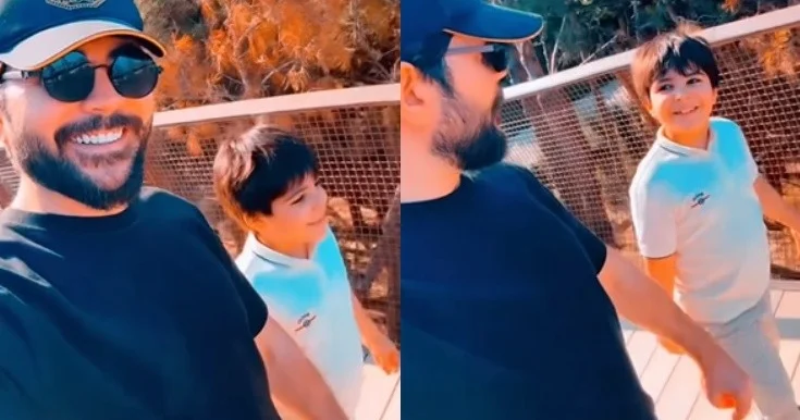 Elçin oğlu ilə belə vaxt keçirir Video
