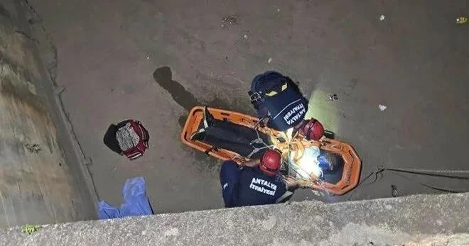 Dəhşətli hadisə: 5 metr hündürlükdən betonun üstünə zəminə yıxılıb