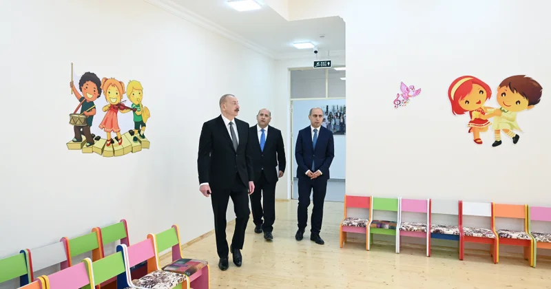 Ağdamın Kəngərli kəndində körpələr evi uşaq bağçasının açılışı olub