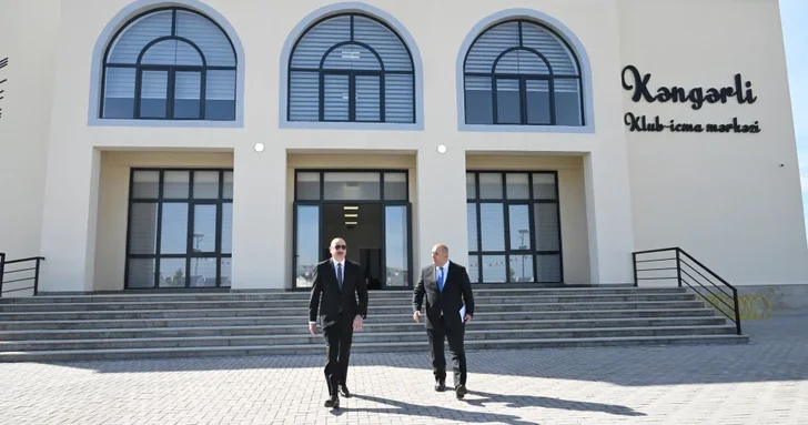 Президент ознакомился с условиями, созданными в сельском клубно общинном центре в селе Кенгерли