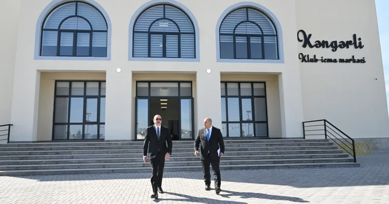 Prezident İlham Əliyev Ağdamın Kəngərli kəndində klub icma mərkəzində yaradılan şəraitlə də tanış olub