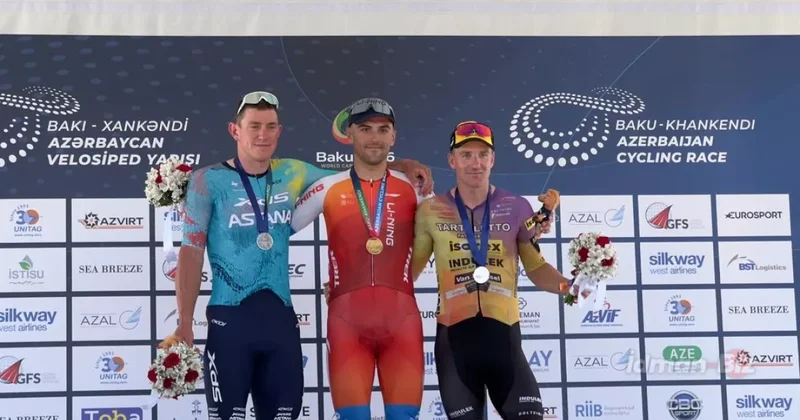 Алексей Шнилько выиграл первый этап велогонки Баку Ханкенди