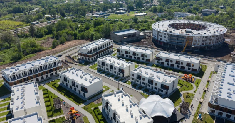 Открытие первого жилого комплекса в Зангилане фото