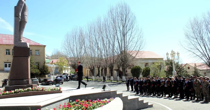 Daşkəsəndə Ümummilli Liderin 103 cü ildönümü münasibətilə tədbir keçirilib FOTOLAR