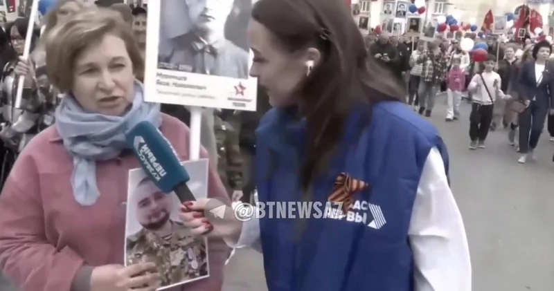 Rusiyalı jurnalist itkin düşən hərbçinin anasını “ikiqat bayram” münasibətilə təbrik etdi VİDEO