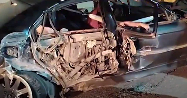 Daha bir “BMW” hasara çırpıldı VİDEO