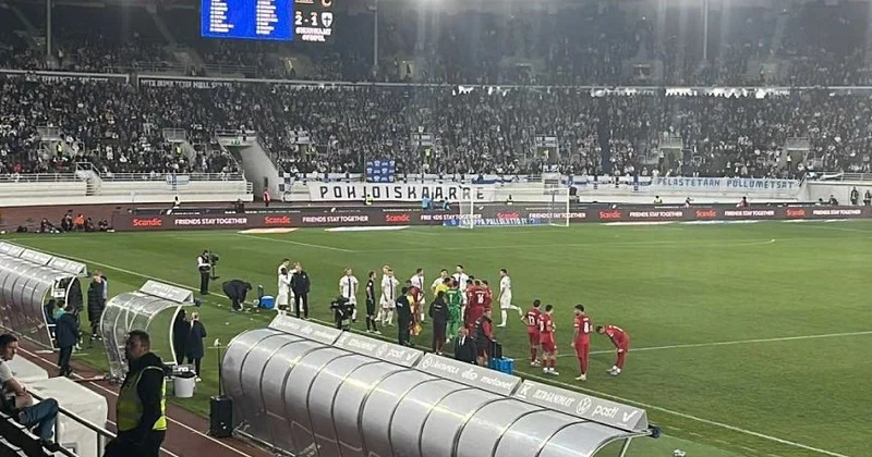 Finlandiya Polşa matçı yarımçıq dayandırılıb