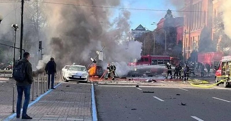 Rusiya yenə Kiyevi vurdu Ölənlər var